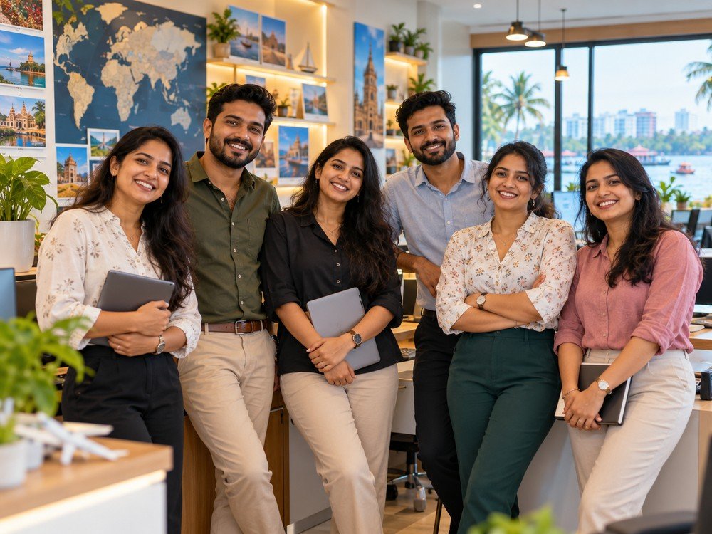 The TTC The Travel Company team in the Kochi office